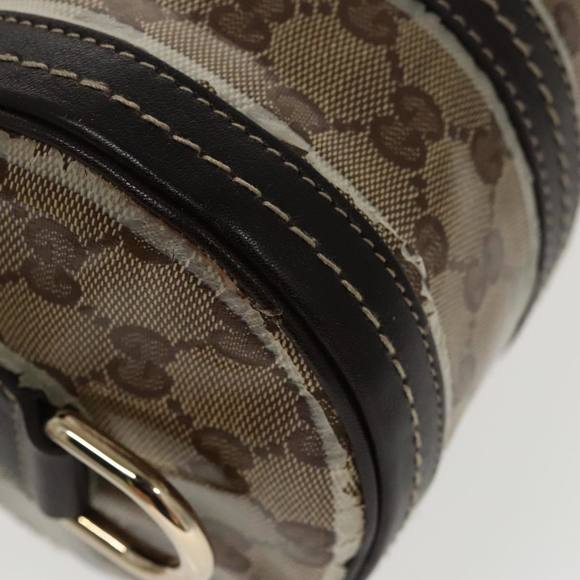 GUCCI GG Crystal Hand Bag Beige Gold 181485 Auth 96794 - Picture 9 of 16